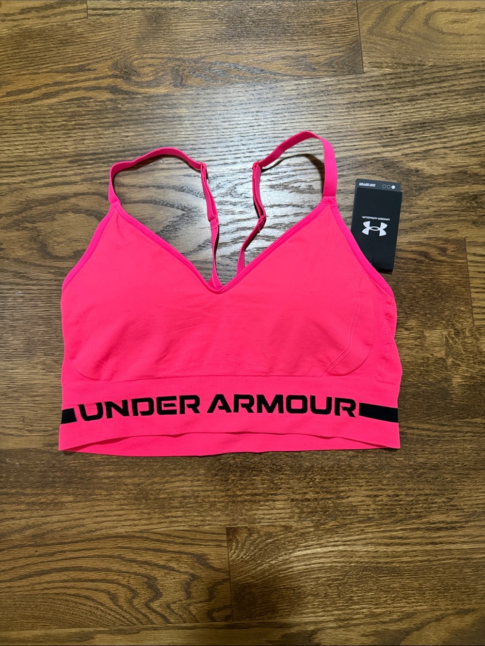 Under Armour Bright Pink Strappy Sports Bra